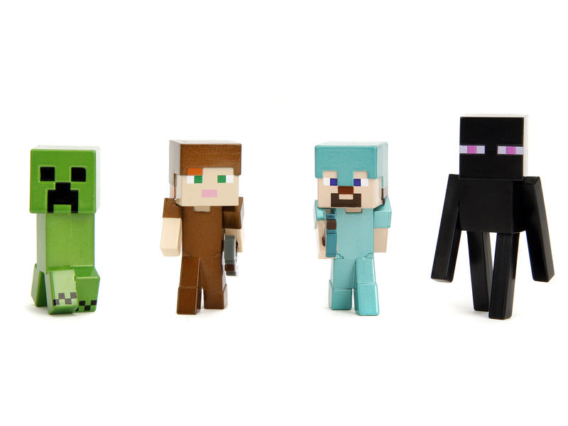Set 4 figurine metalice Minecraft 5,5cm - Jada