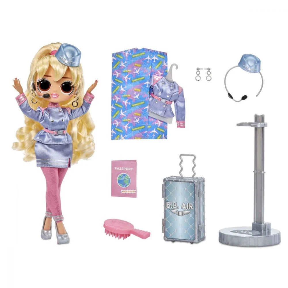 Papusa LOL Surprise OMG World Travel - Fly Gurl cu 15 surprize