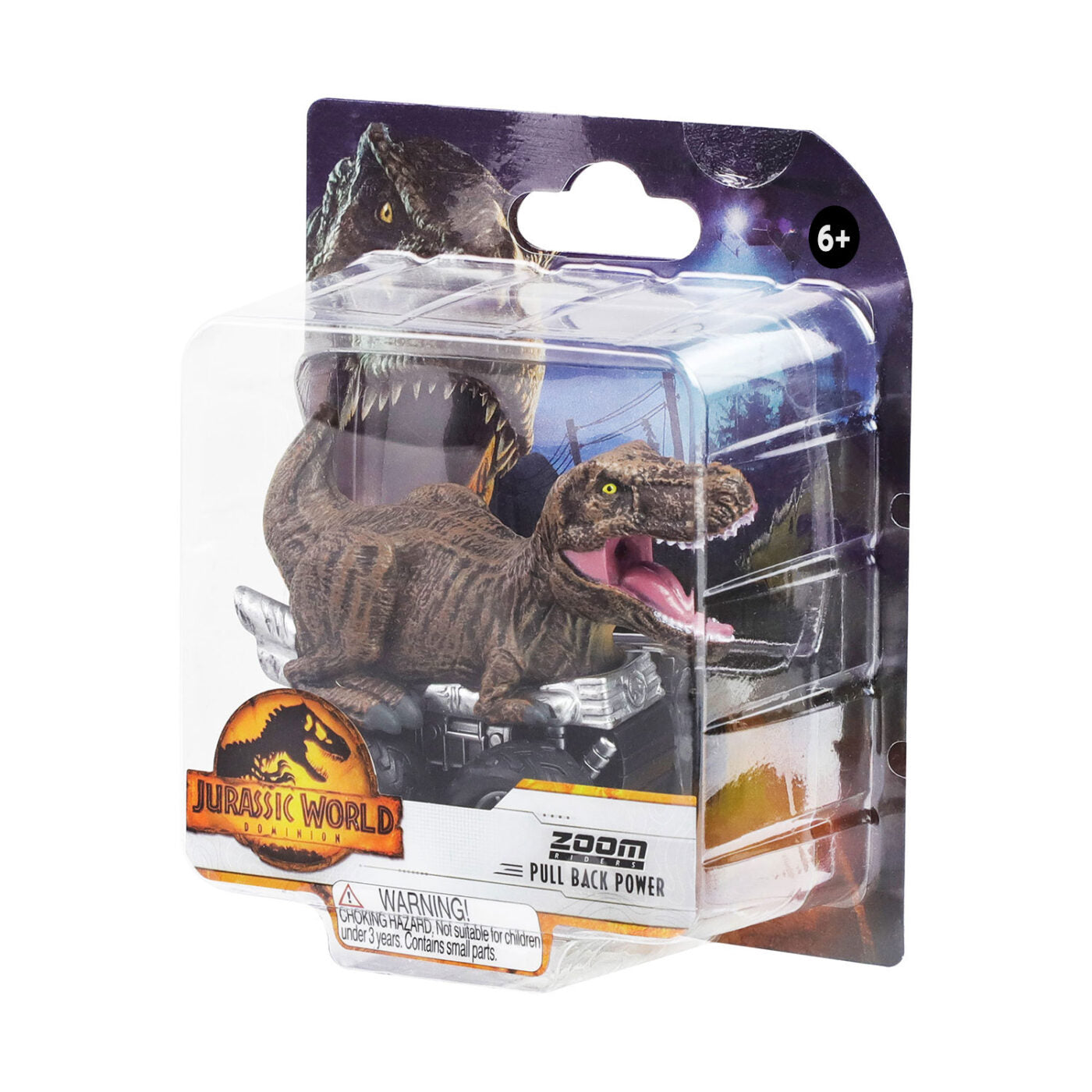 Masinuta Jurassic World cu pull back - 8cm