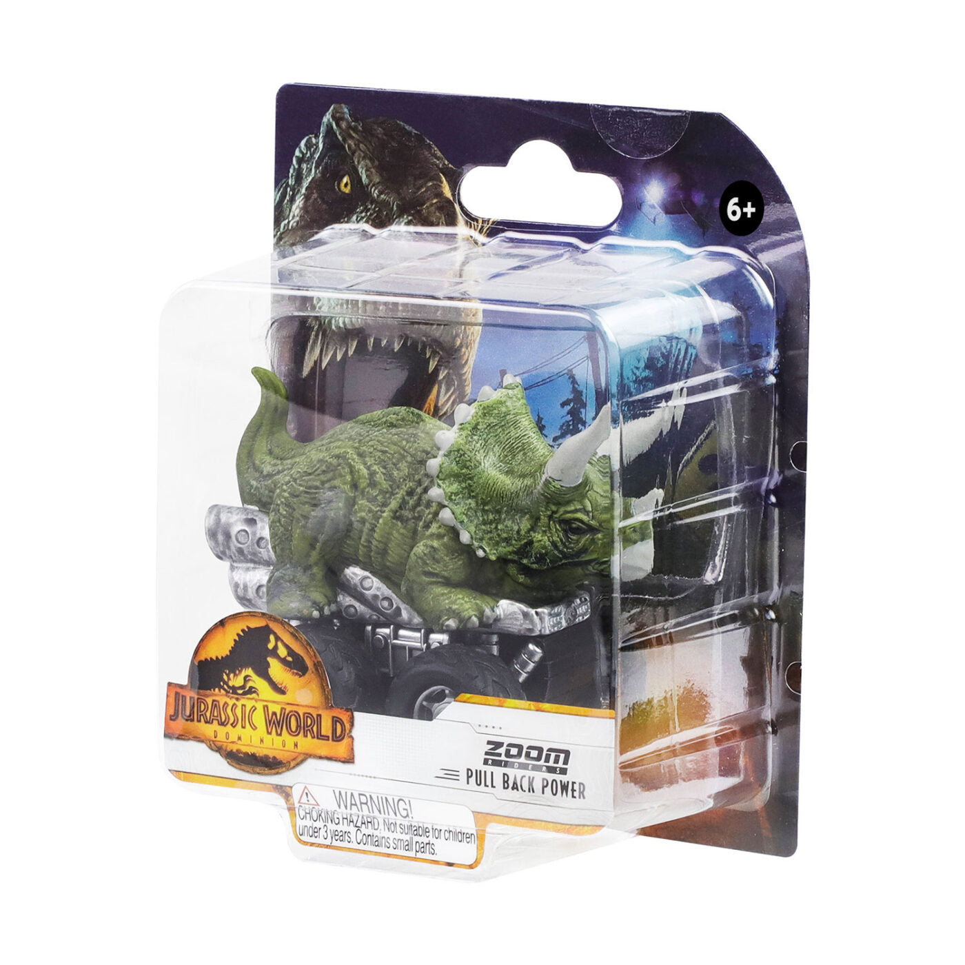 Masinuta Jurassic World cu pull back - 8cm