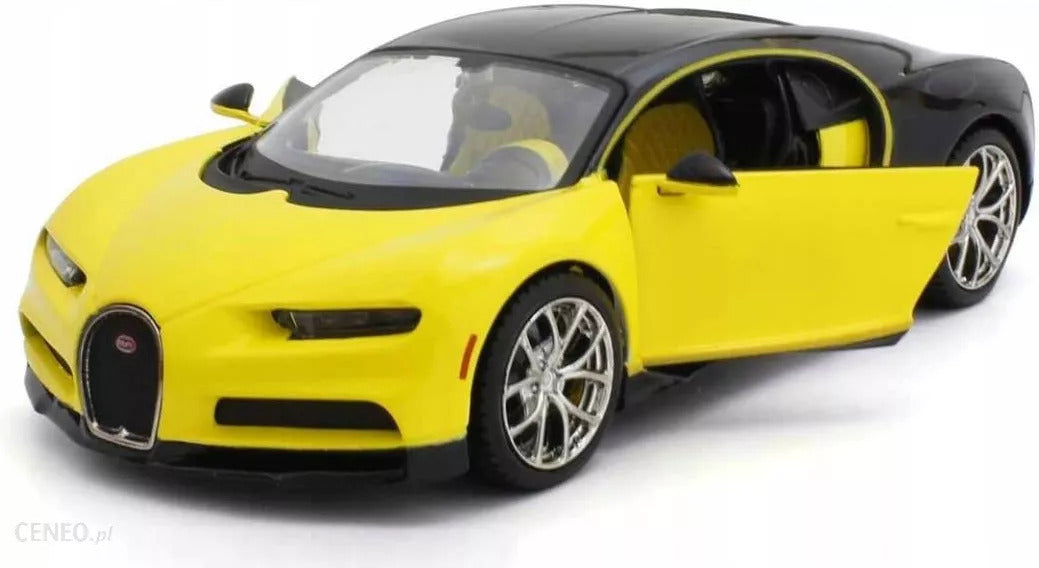 Bugatti Chiron Exotics galben/negru - 1/24 Maisto Design