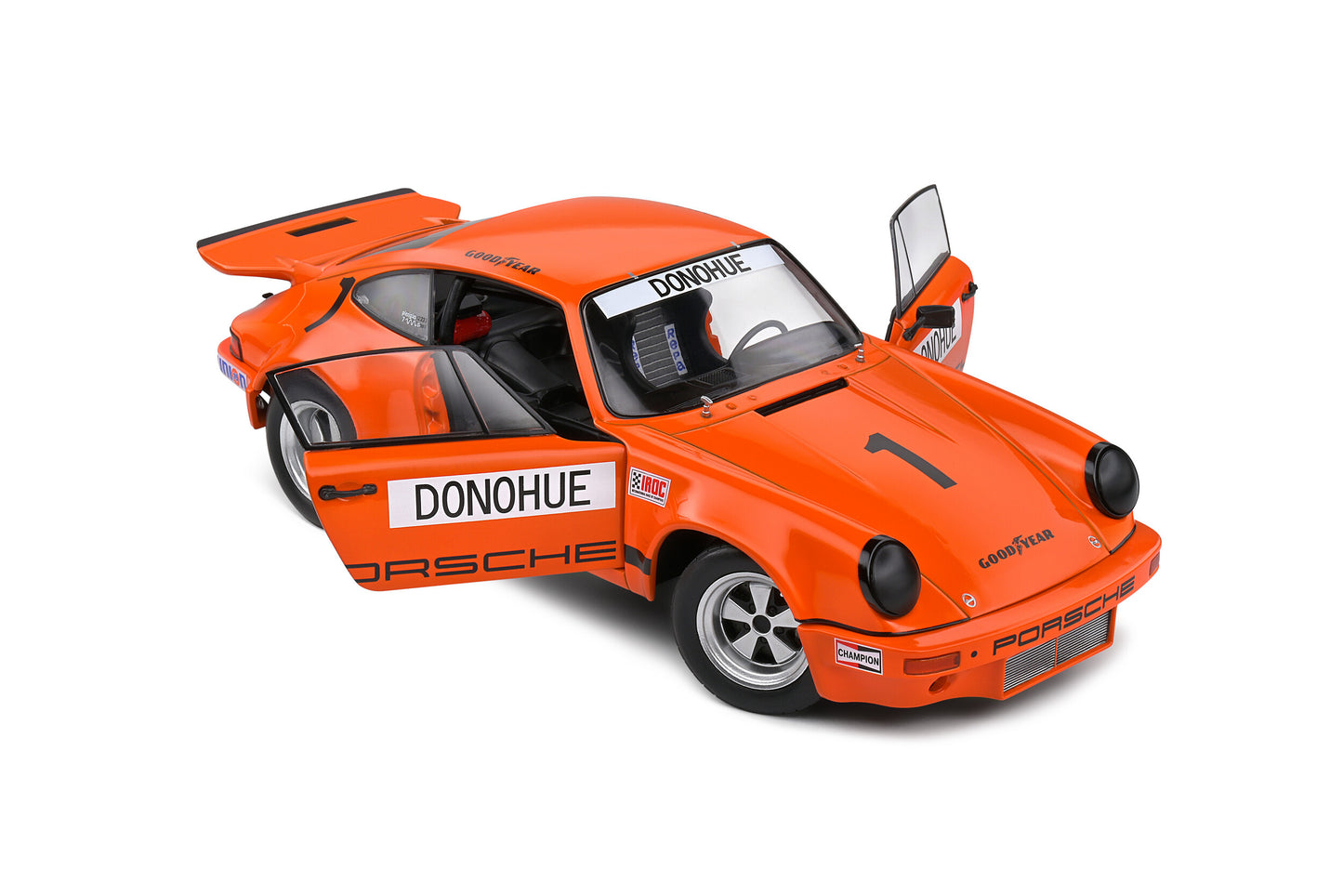 Porsche Iroc Daytona 1974 orange Donohue #1 - 1/18 Solido