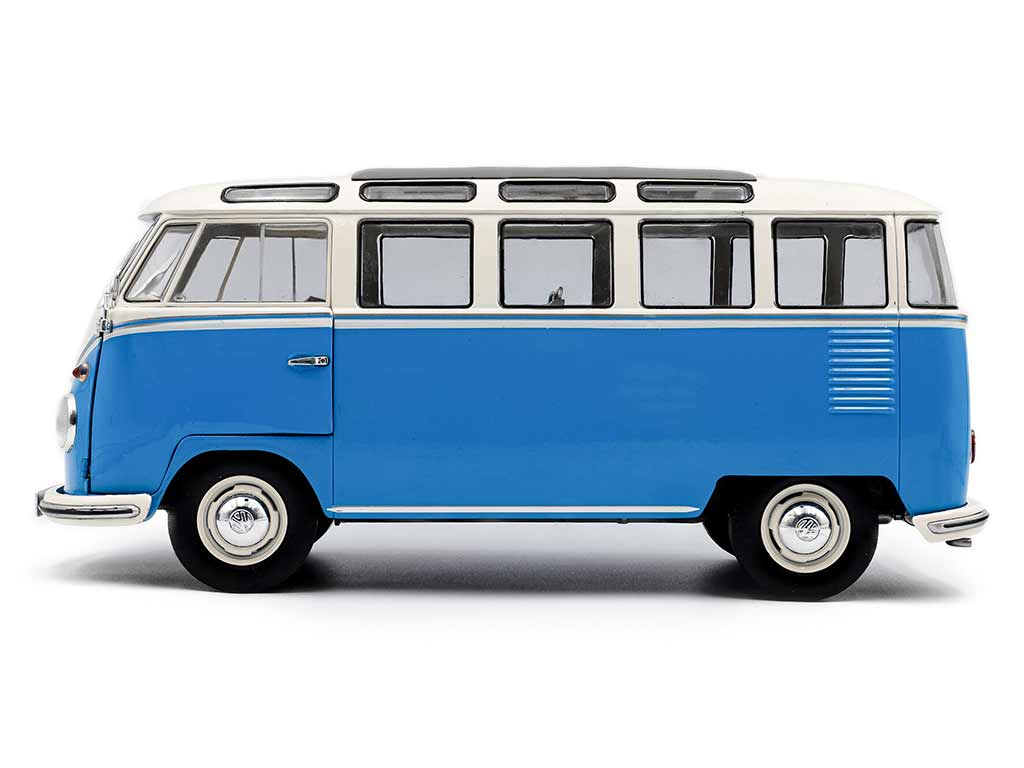 Volkswagen T1 Samba 1962 albastru/alb - 1/18 Solido