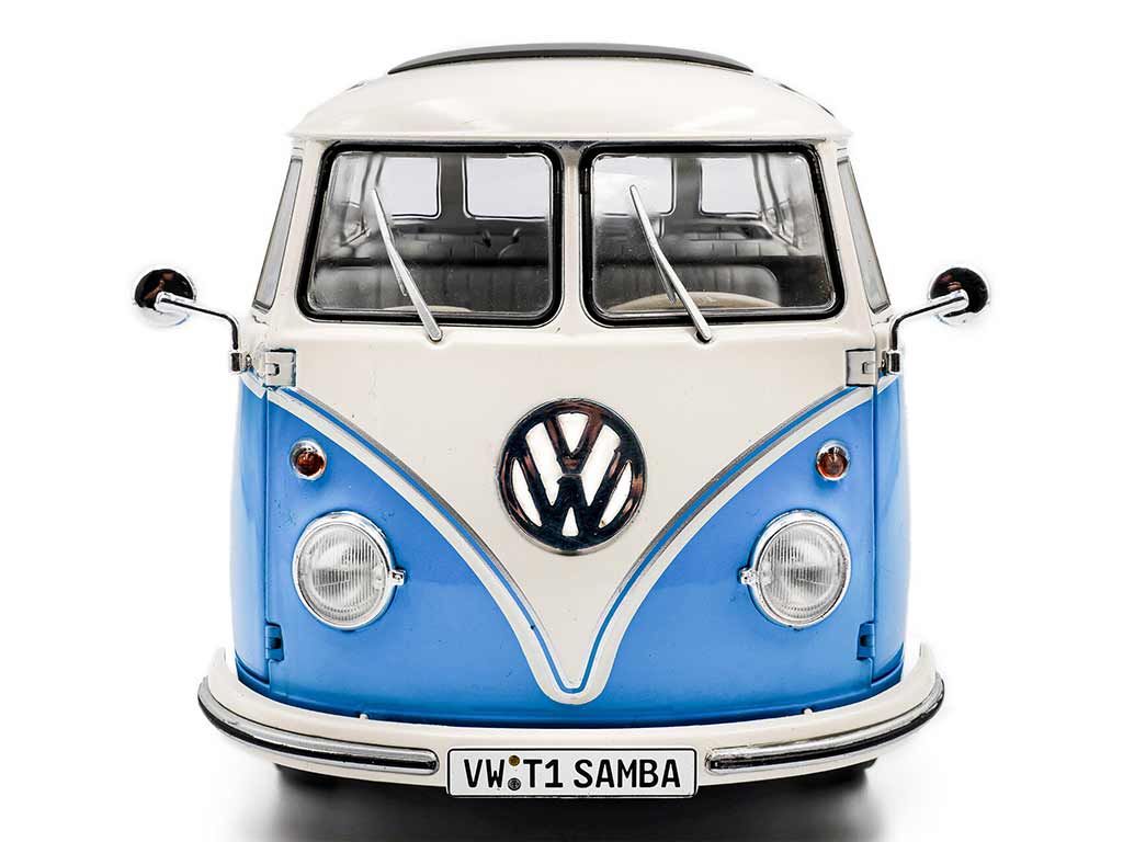 Volkswagen T1 Samba 1962 albastru/alb - 1/18 Solido