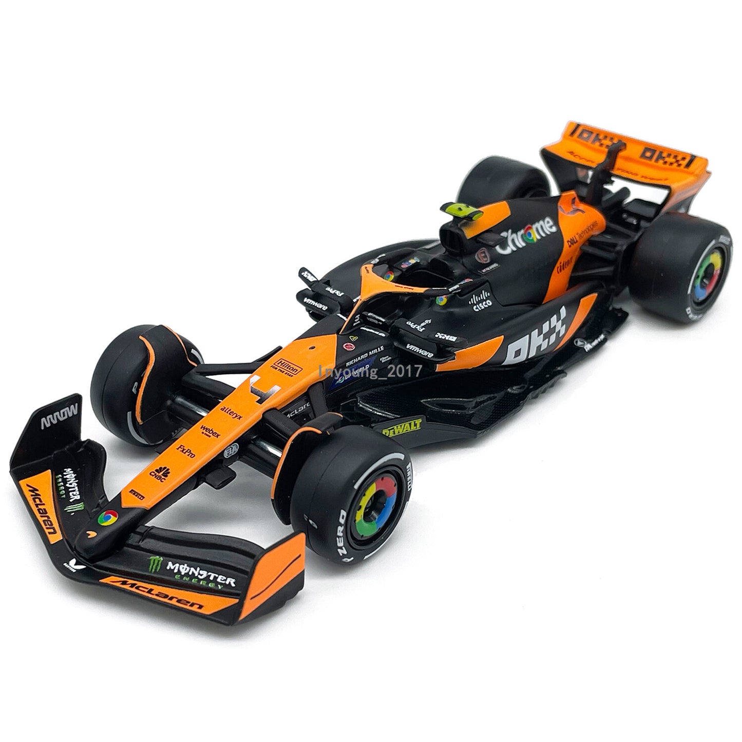 Formula 1 McLaren MCL38 Miami Grand Prix 2024 Lando Norris - 1/43 Bburago