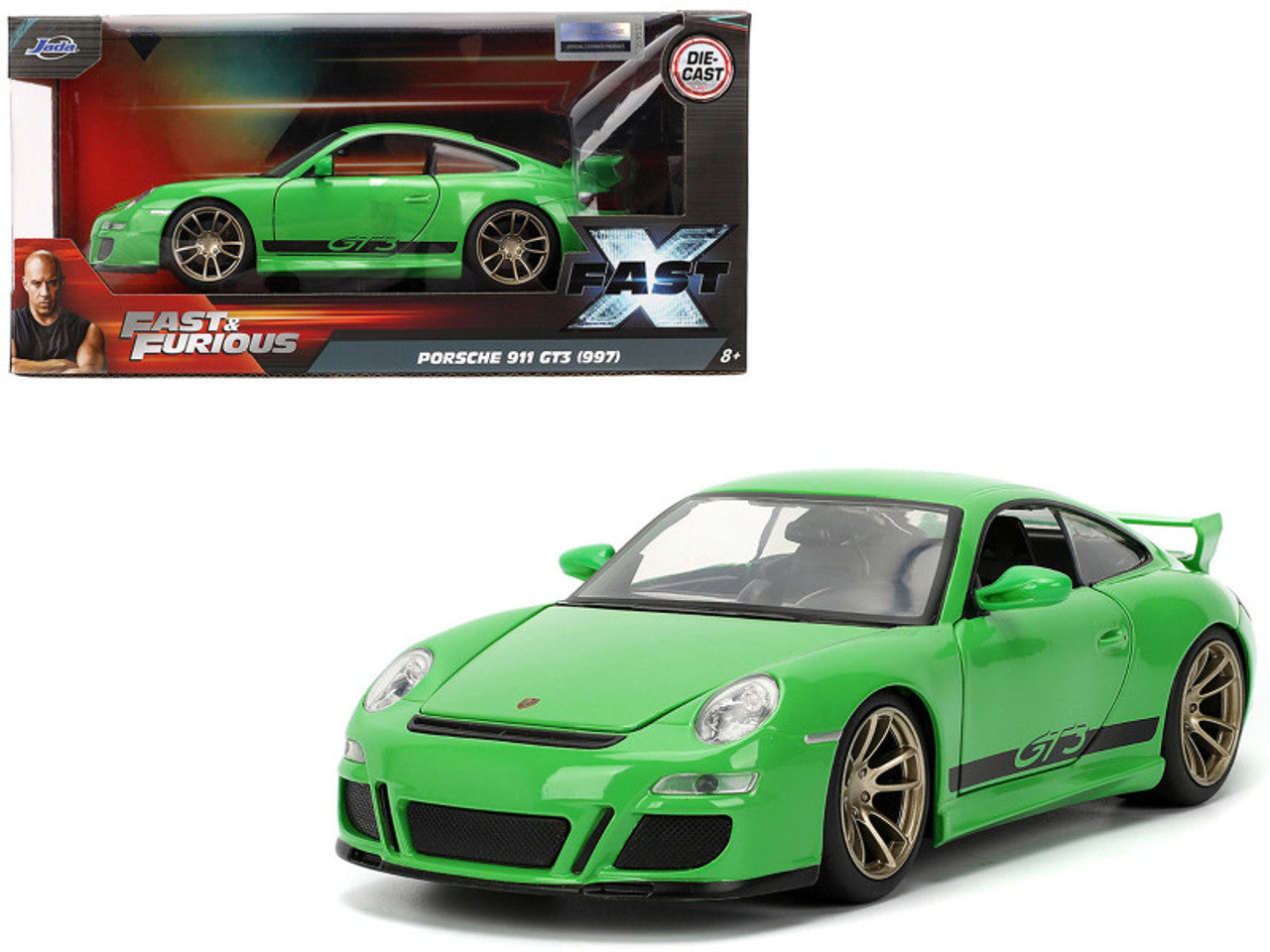 Porsche 911 GT3 997 verde - 1/24 Jada