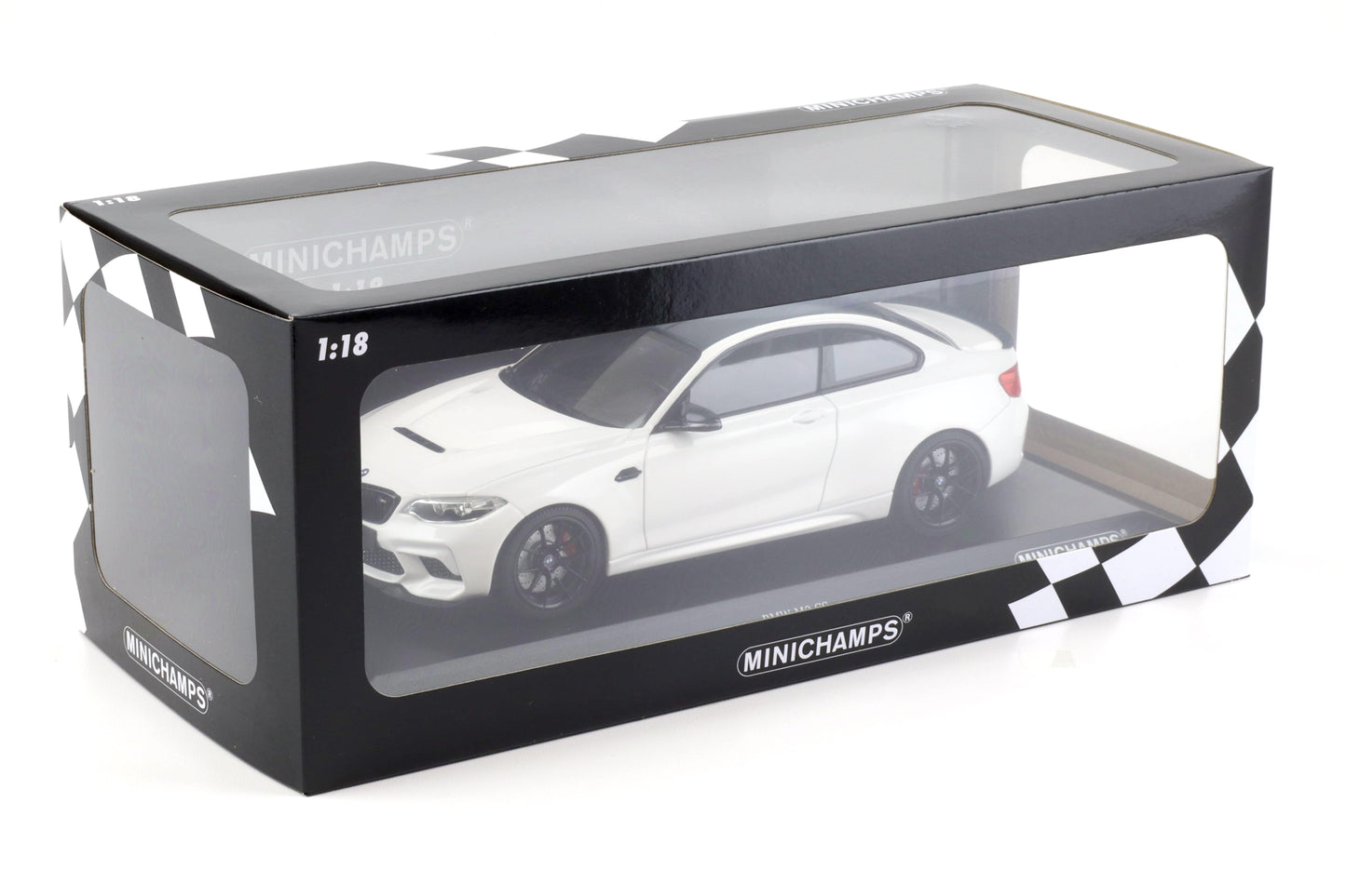 BMW M2 CS 2020 alb cu jante negre - 1/18 Minichamps