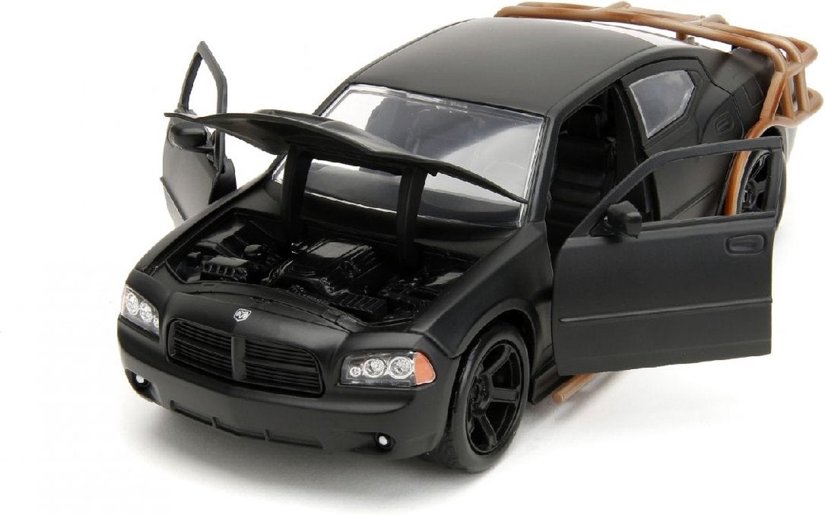 Dodge Charger 2006 negru mat cu grilaj in spate Fast and Furious X - 1/24 Jada