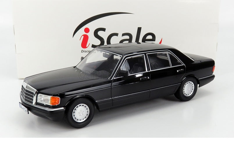 Mercedes S-Klasse 1985 560 SEL negru - 1/18 IScale