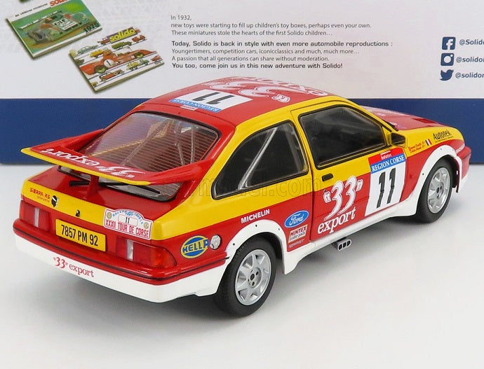 Ford Sierra Cosworth Tour de Corse 1987 #11 - 1/18 Solido