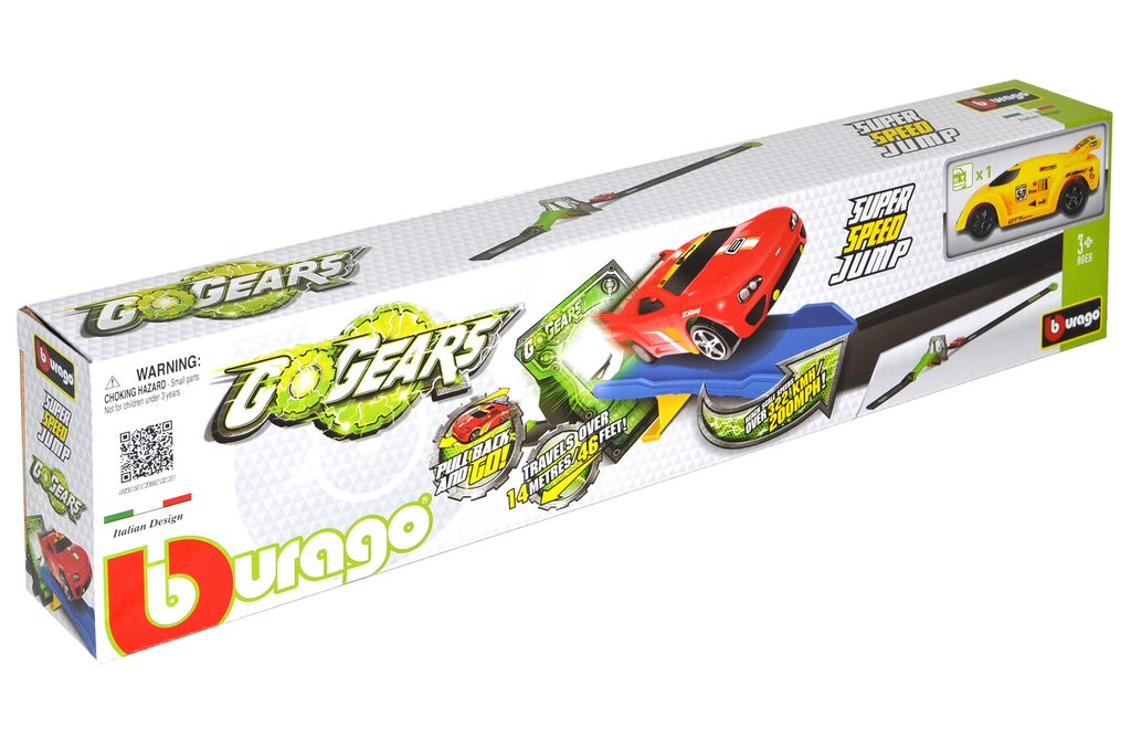 Pista Go Gears Super Speed Jump cu masinuta - Bburago