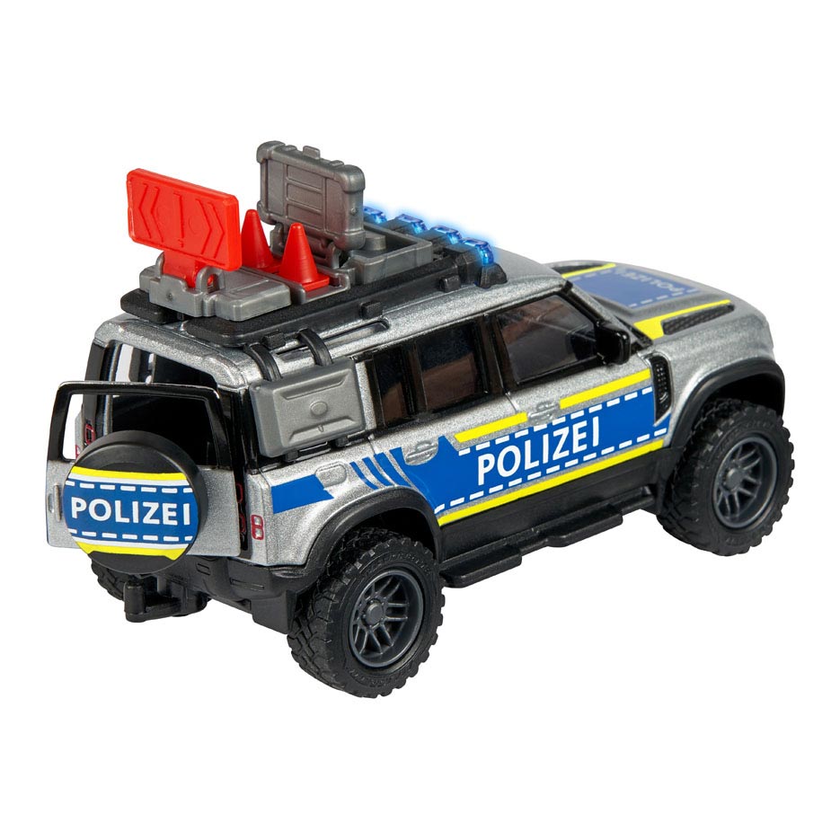Masinuta Land Rover Police cu lumini si sunete - 1/43 Majorette