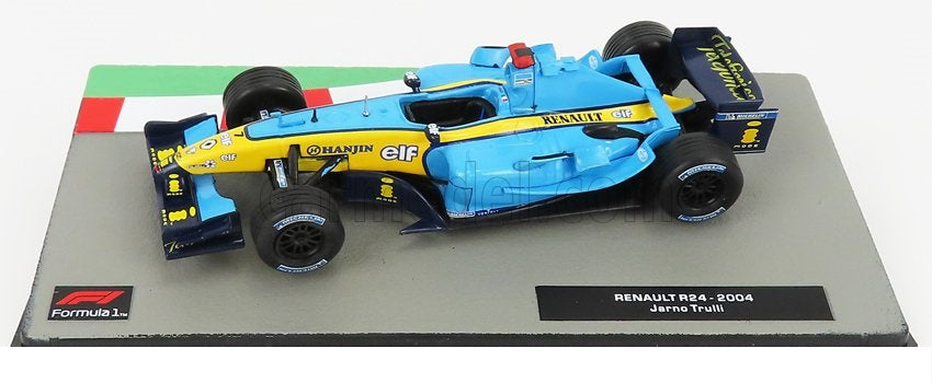 Formula 1 Renault R24 2004 Jarno Trulli cu vitrina plexiglass - 1/43 Edicola