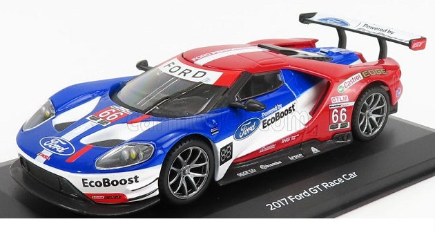 Ford GT Race Car #66 cu vitrina plexiglass - 1/32 Bburago