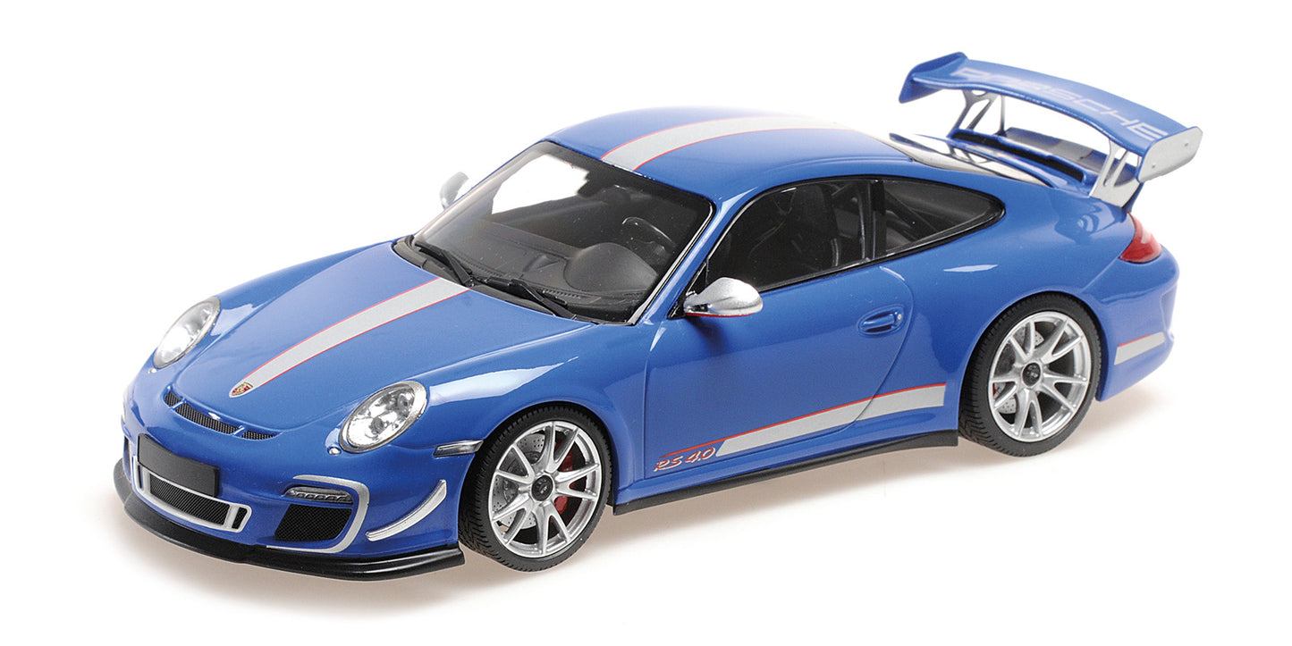 Porsche 911 GT3 RS 4.0 2011 albastru - 1/18 Minichamps