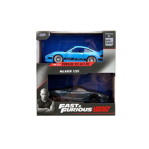 Set 2 machete Porsche 911 Gt3 Rs si McLaren 720s Fast&Furious- 1/32 Jada