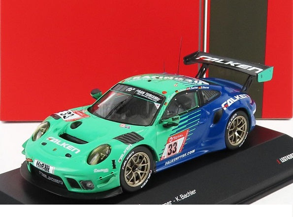 Porsche 911 GT3 R #33 24H Nurburgring 2020 cu vitrina plexiglass - 1/43 Ixo Models