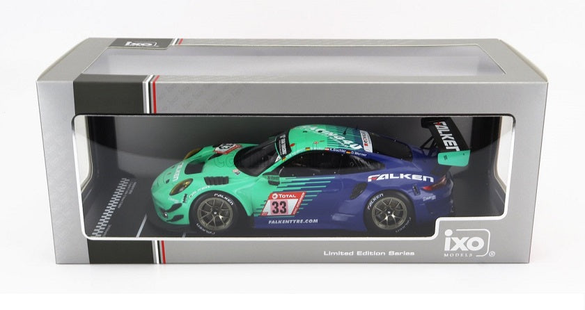 Porsche 911 GT3 R #33 24H Nurburgring 2020 cu vitrina plexiglass - 1/43 Ixo Models