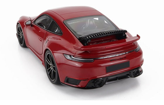 Porsche 911 (992) Turbo S Coupe Sport Design 2021 rosu - 1/18 Minichamps