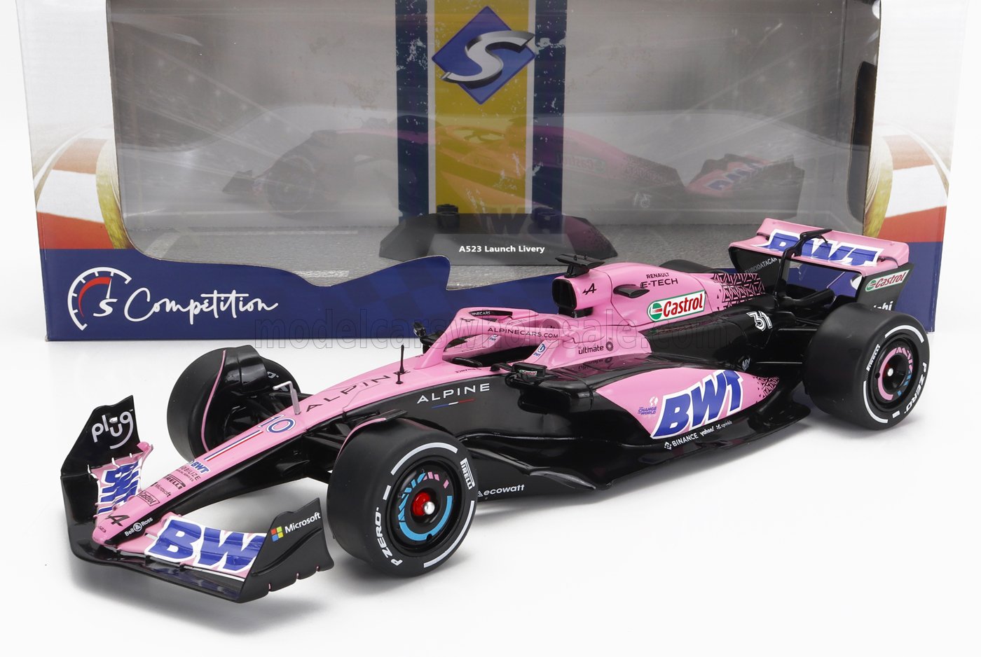Formula 1 Alpine A523 Presentation Version pink edition - 1/18 Solido