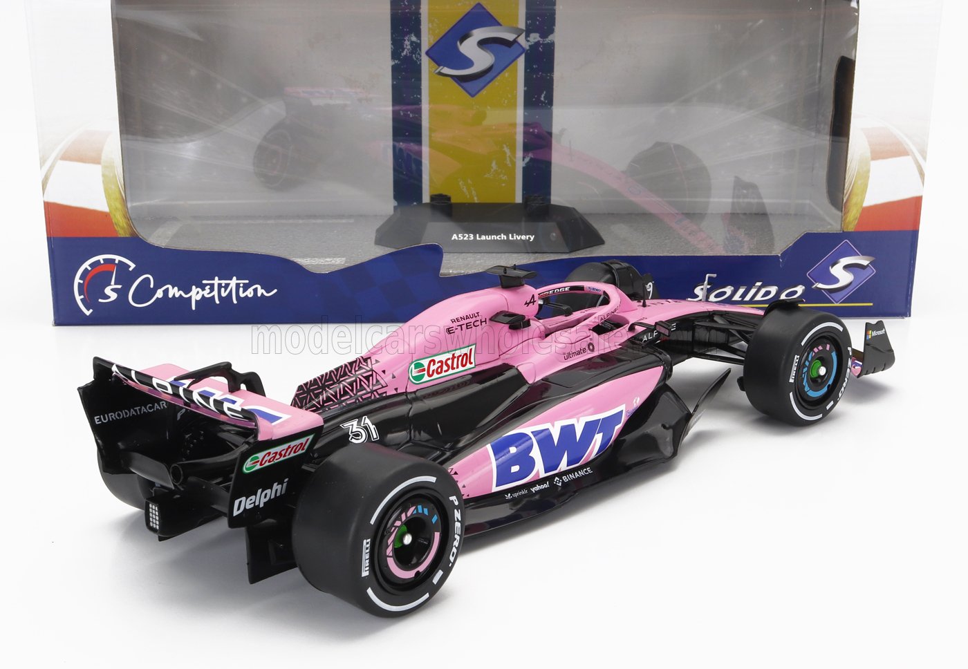 Formula 1 Alpine A523 Presentation Version pink edition - 1/18 Solido