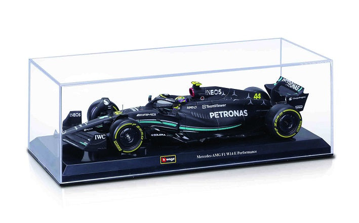 Formula 1 Mercedes AMG F1 W14E Performance #44 cu vitrina plexiglass Lewis Hamilton - 1/24 Bburago
