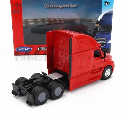 Cap Tractor Freightliner Cascadia rosu - 1/64 Welly