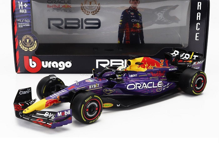 Formula 1 Max Verstappen Red Bull RB19 #1 Winner Las Vegas GP Champion 2023 - 1/18 Bburago