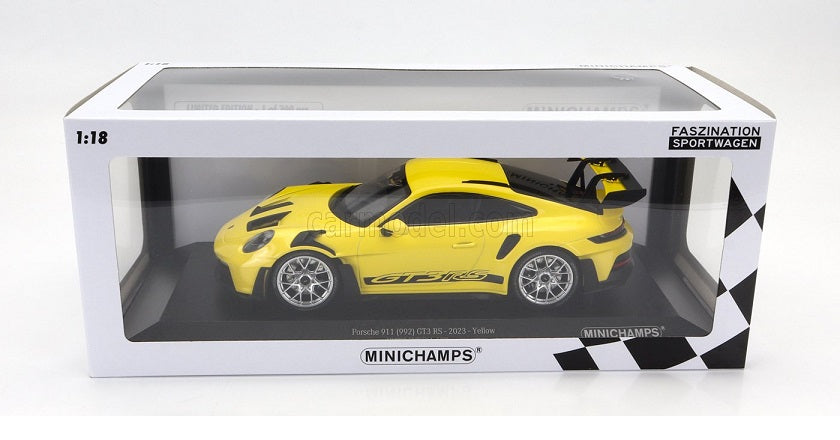 Porsche 911 GT3 RS yellow 2023 1/300pcs - 1/18 Minichamps