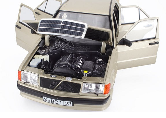 Mercedes-Benz 190E 2.3-16 1984 smoke silver metallic - 1/18 Norev