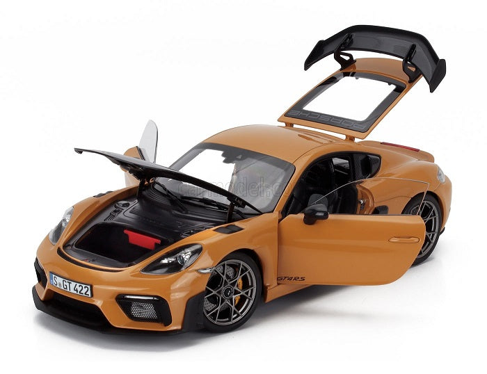 Porsche Cayman GT4 RS 2023 weissach pach bahama yellow - 1/18 Norev
