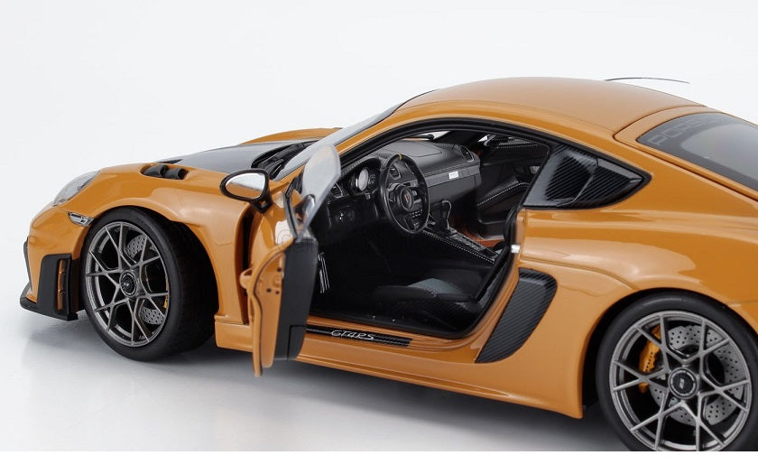 Porsche Cayman GT4 RS 2023 weissach pach bahama yellow - 1/18 Norev