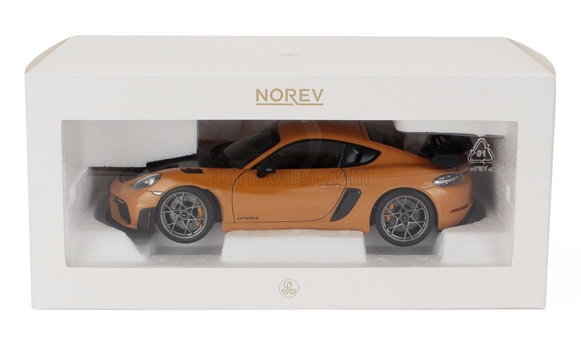 Porsche Cayman GT4 RS 2023 weissach pach bahama yellow - 1/18 Norev