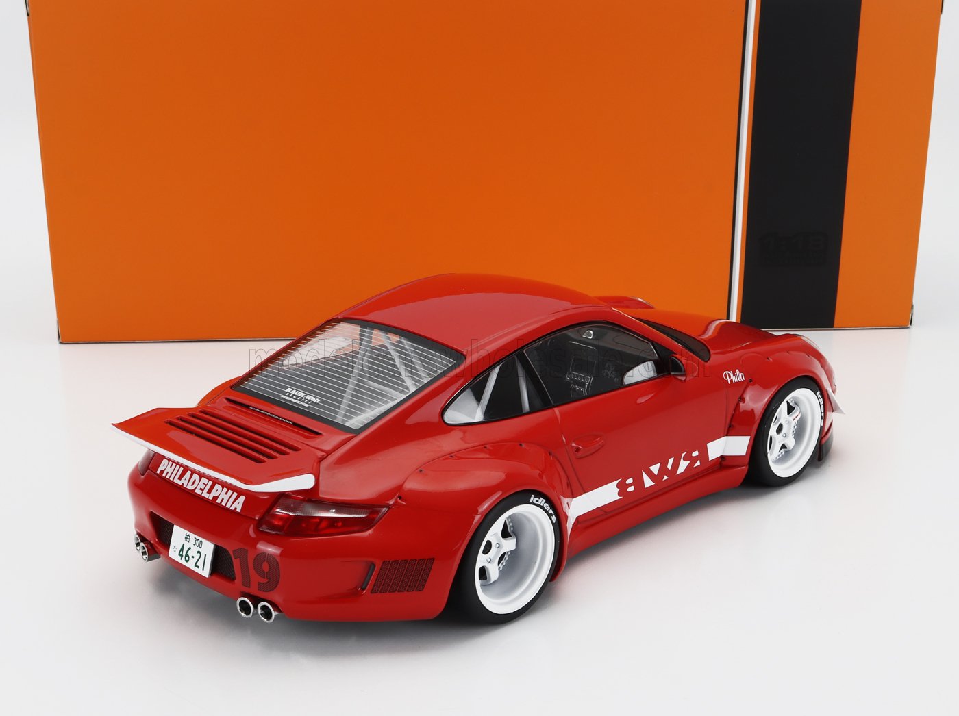 Porsche RWB 997 rosu - 1/18 Ixo Models