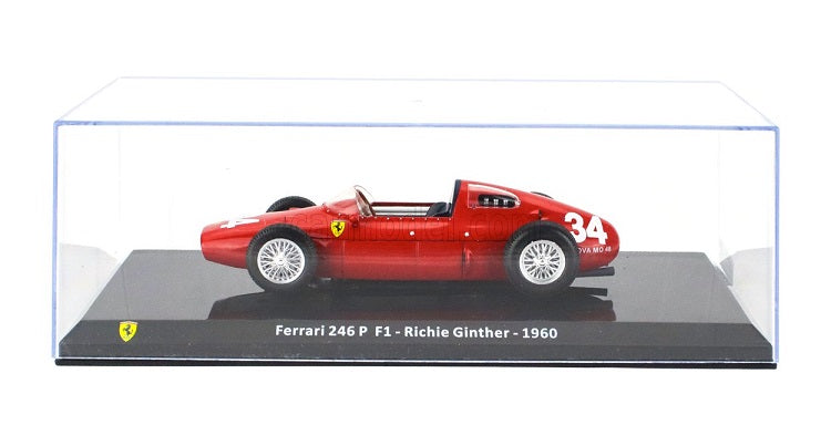 Formula 1 Ferrari 246P F1 - Richie Ginther 1960 #34 cu vitrina plexiglass - 1/24 Altaya