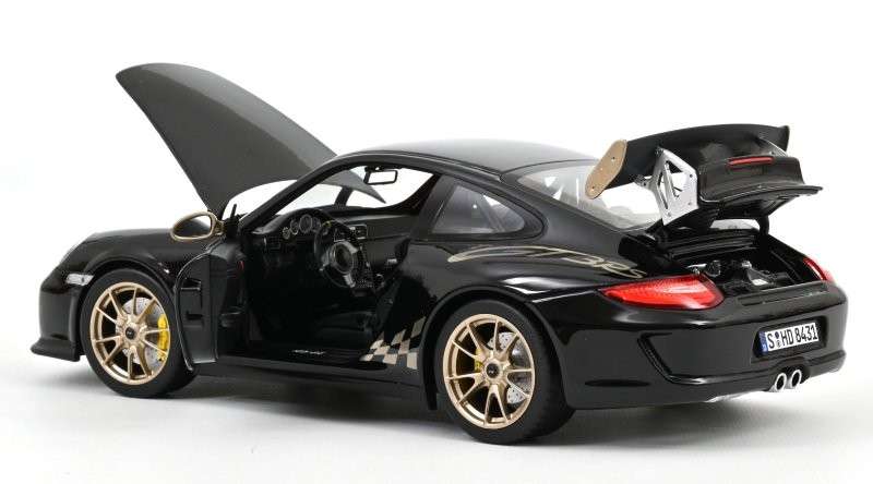 Porsche 911 GT3 RS 2009 black & gold - 1/18 Norev