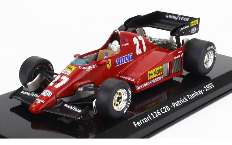 Formula 1 Ferrari 126 C2B - Patrick Tambay 1983 cu vitrina plexiglass - 1/24 Altaya