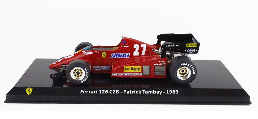 Formula 1 Ferrari 126 C2B - Patrick Tambay 1983 cu vitrina plexiglass - 1/24 Altaya