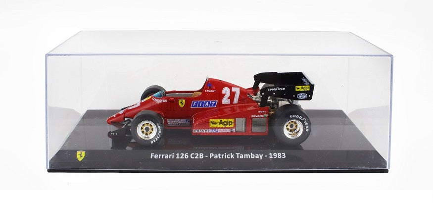 Formula 1 Ferrari 126 C2B - Patrick Tambay 1983 cu vitrina plexiglass - 1/24 Altaya