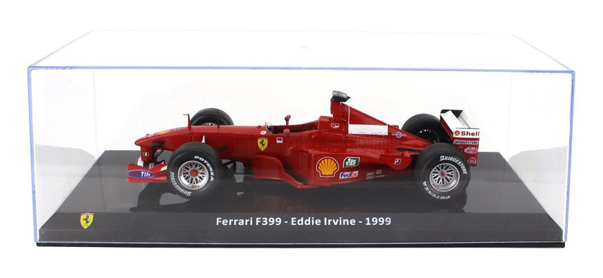 Formula 1 Ferrari F399 Eddie Irvine 1999 #4 cu vitrina plexiglass - 1/24 Premium Collectibles