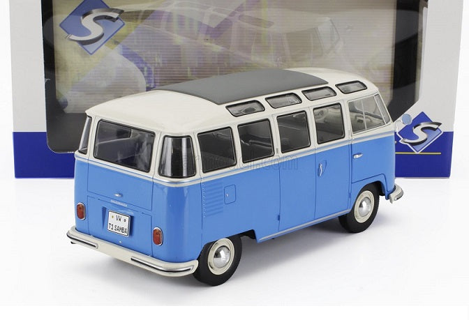 Volkswagen T1 Samba 1962 albastru/alb - 1/18 Solido
