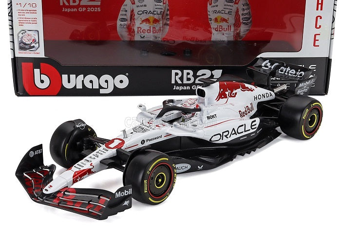 Formula 1 Red Bull RB21 #1 Max Verstappen Winner Japanese GP F1 2025 - 1/18 Bburago