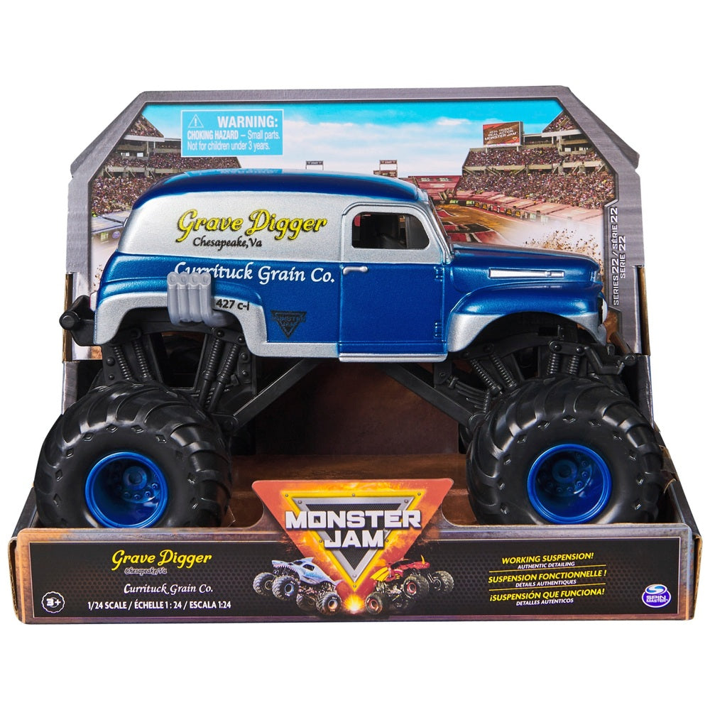 Monster Jam Grave Digger Currituck Grain (metalic) - 1/24