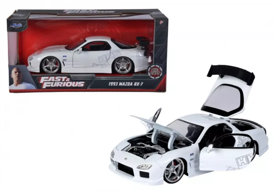 Mazda RX-7 1993 alba Fast and Furious - 1/24 Jada