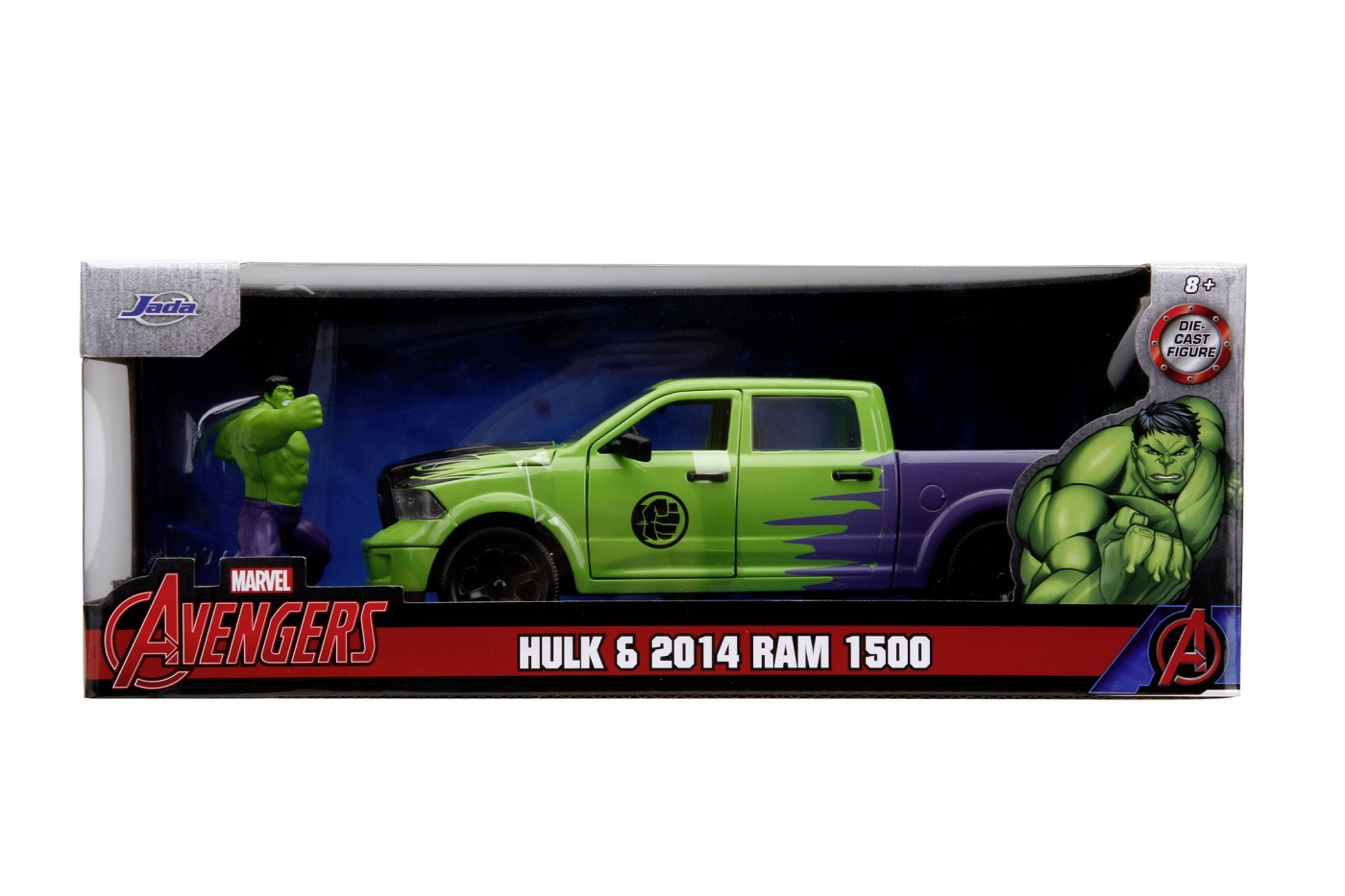 Dodge Ram 1500 cu figurina Hulk - 1/24 Jada