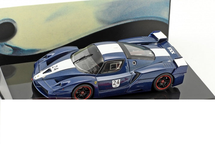 Ferrari Fxx bleumarin #24 cu vitrina plexiglass - 1/43 Hot Wheels Elite