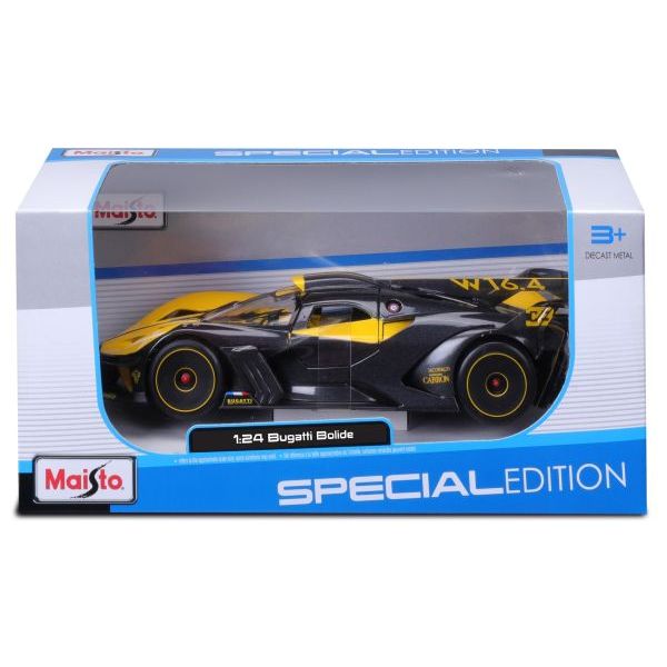 Bugatti Bolide galben/negru - 1/24 Maisto