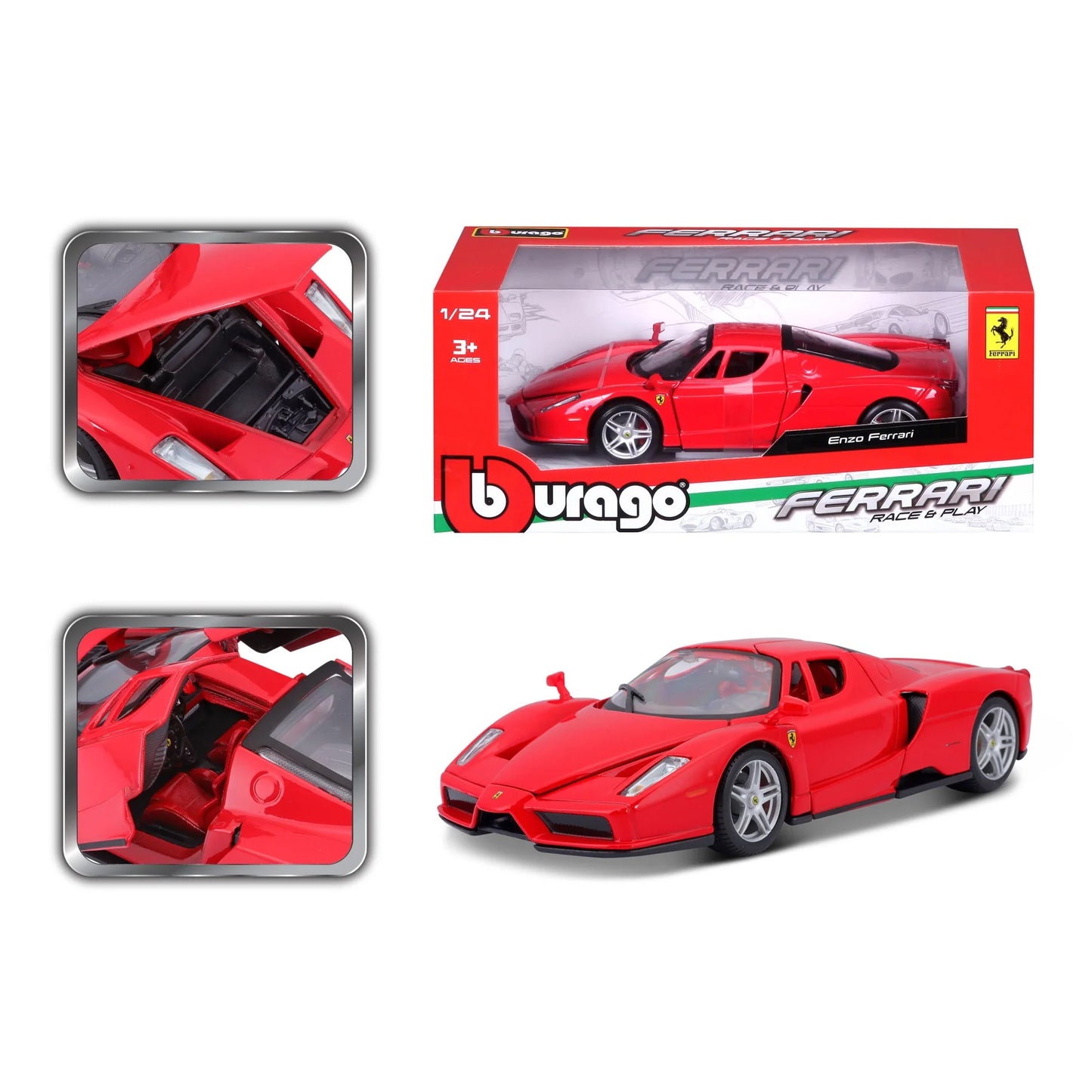Macheta Ferrari Enzo (rosu) - 1/24 Bburago