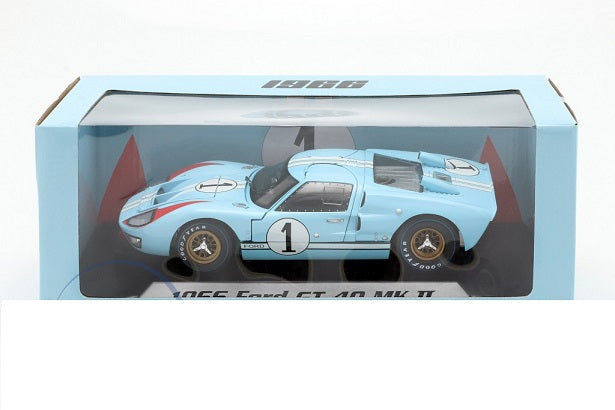 Ford GT-40 MK II 1966 #1 bleu - 1/18 Shelby Collectibles
