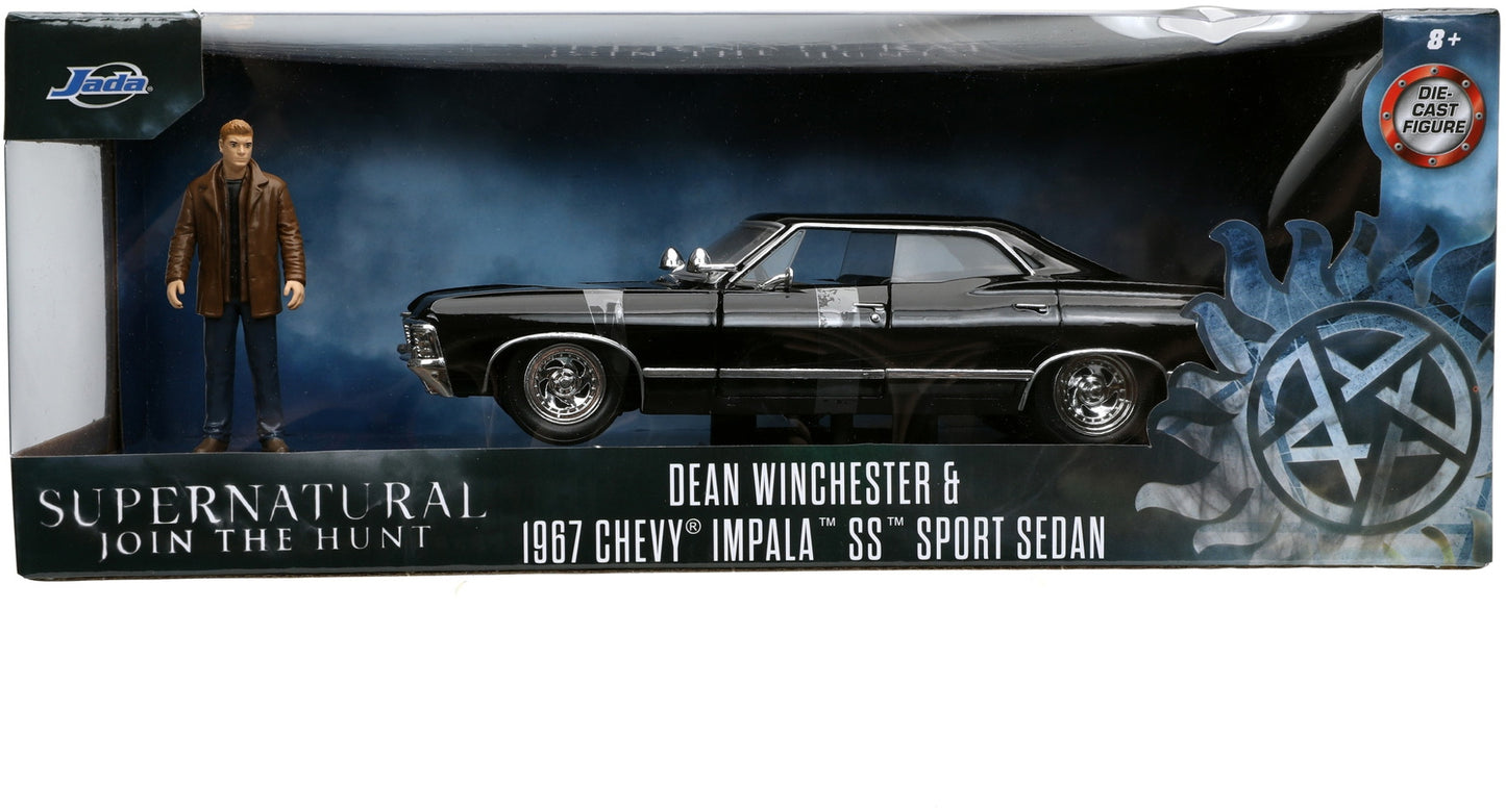 Chevrolet Impala SS Sport Sedan 1967 cu figurina Dean Winchester - 1/24 Jada